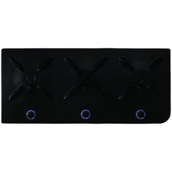 Hoover HF 9 Ghisa Integrated Gas Hob, Black